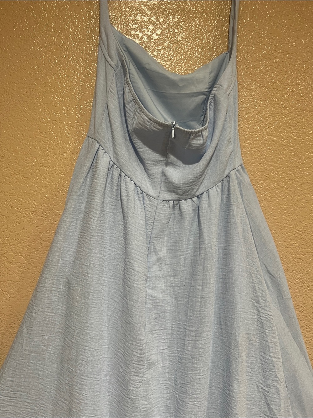 SHEIN Light Blue Halter Midi Dress - Picture 4 of 11